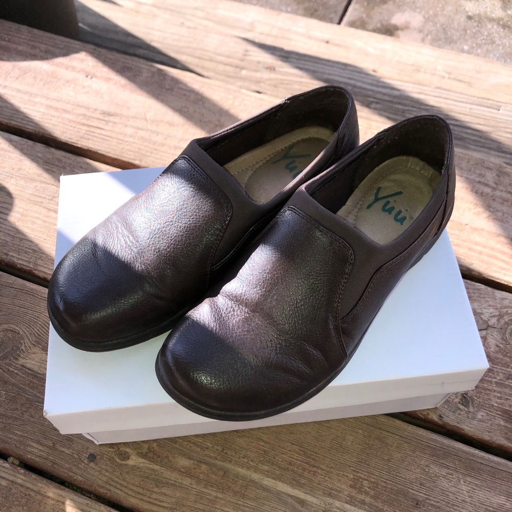 Brown loafers